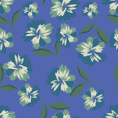 seamless pattern with flowers
