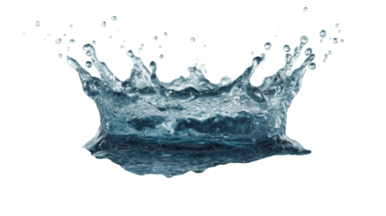 Dynamic blue water splash photography, a stunning visual of liquid motion on dark backdrop