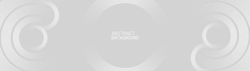 Grey Abstract Circular Line Background with Minimal Wave Pattern Design