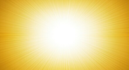 Obraz premium Bright Yellow Sunburst Background With White Center