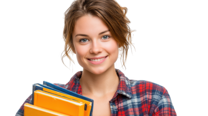 Smiling woman holds wallet, a portrait of financial security and smart budgeting