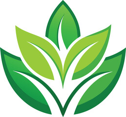 green leaves vector illustration