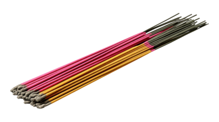 Vibrant pink and yellow pencils, a colorful collection for creative endeavors pink