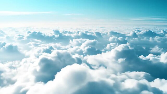clouds blue sky summer aerial photography sun sky sea refreshing. 4k video animation video