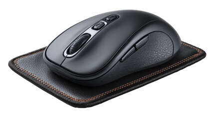 Sleek black mouse pad for enhanced precision and comfort, optimize your desktop experience