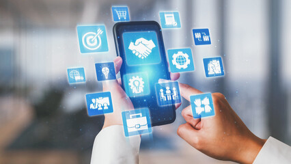 B2B strategy and technology transforming business-to-business operations, optimizing communication,...