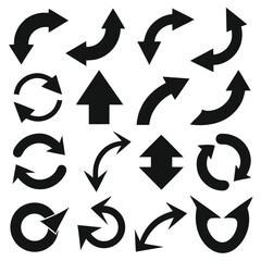 A set of arrows collection with flat design