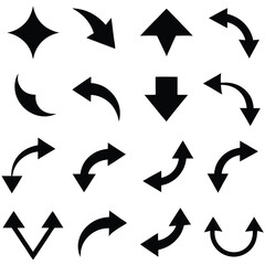 A set of arrows collection with flat design