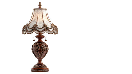 Modern table lamp with white shade, illuminating your home decor with style