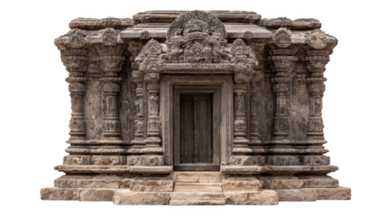 Exploring the enigmatic stone structure, a glimpse into history through doorway and window