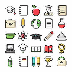 school and education icons