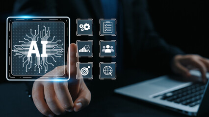 AI Assistant Brain Processor with LLM Technology, Big Data, Machine Learning, Generative AI for Business Support, Future Agentic AI Technology and Artificial Intelligence Prompt Engineering. Elide