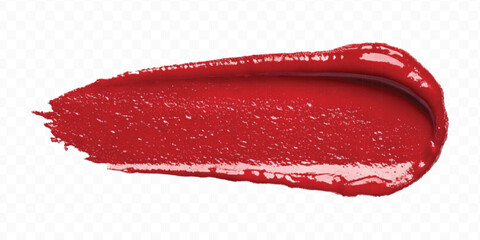 realistic 3d smooth glossy lipstick or paint swatch smear smudge in different color style isolated on white background	