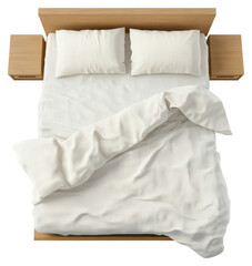 PNG Bed minimal furniture pillows minimalist.