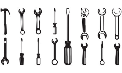 Hand Tools, Construction Equipment & Engineering Icons: Ultimate Vector Collection