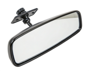 Rearview mirror, isolated PNG transparent background