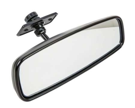 Rearview mirror, isolated PNG transparent background