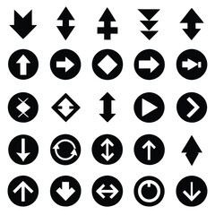 A set of arrows collection with flat design