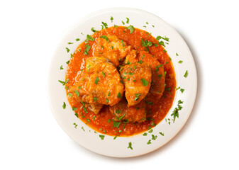 Bonito en salsa de tomate, gastronomía española