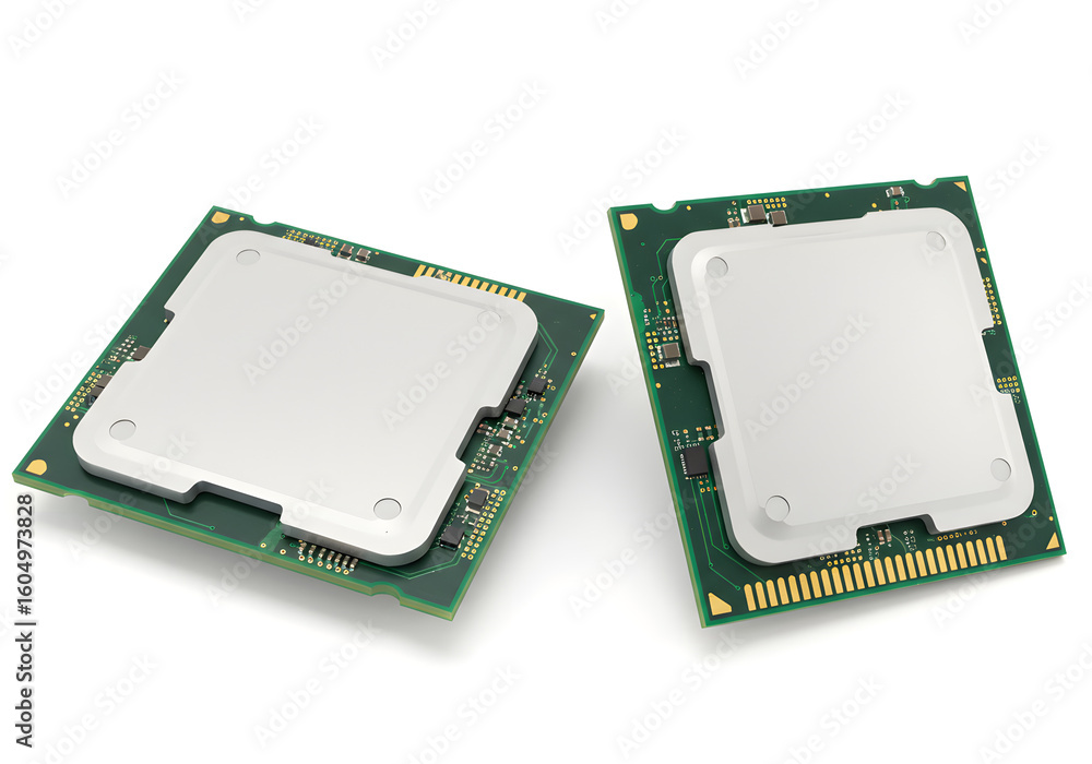 Poster Computer cpu processor chips components technology it hardware electronics
