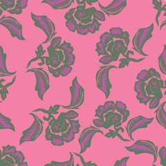 seamless pattern with flowers