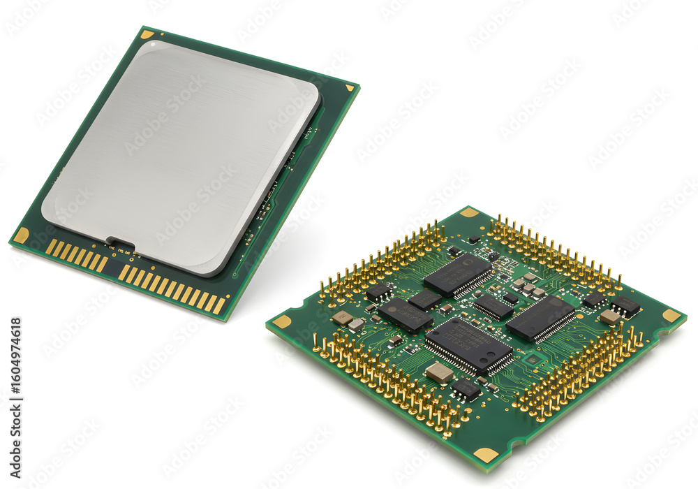 Poster computer processor cpu chips microchips semiconductors technology hardware it