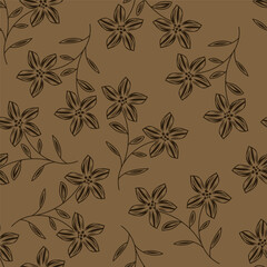 seamless pattern with flowers