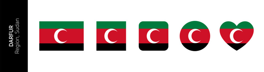 Flag of Darfur region, Sudan