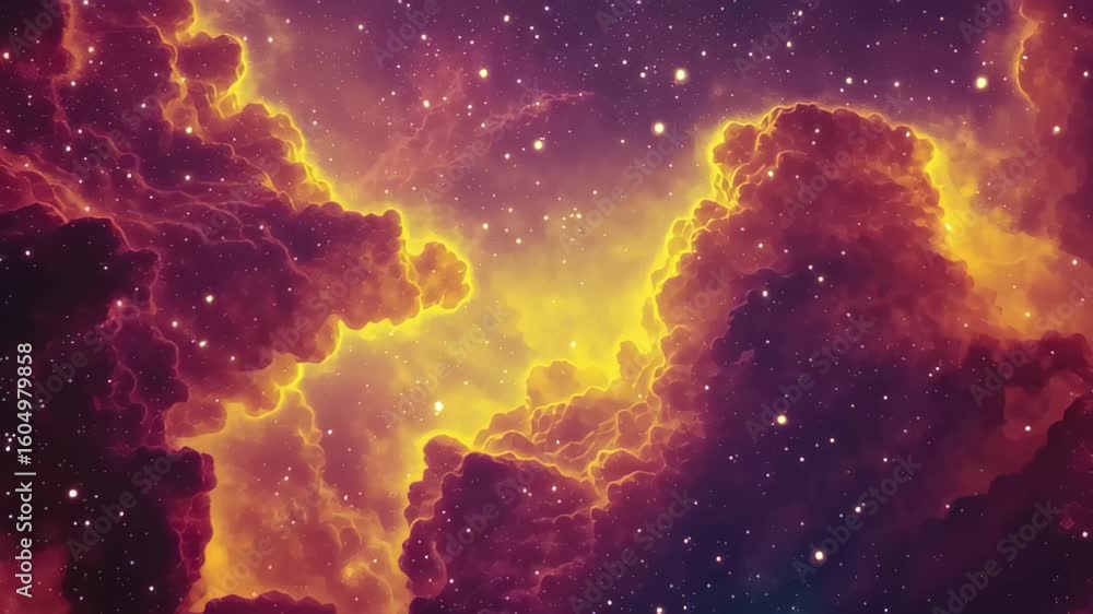 Canvas Prints expansive galaxy nebula with colorful clouds and twinkling stars in a cosmic backdrop, galaxy nebula