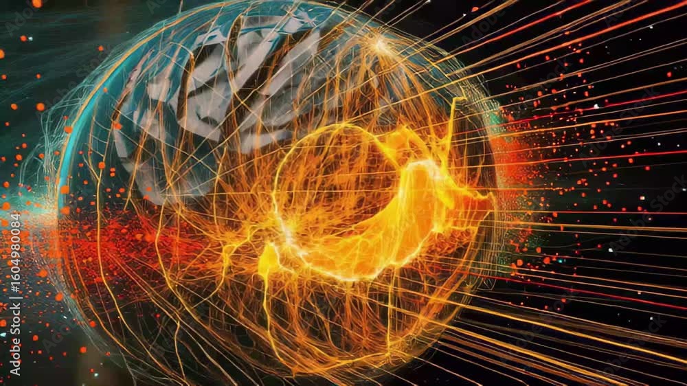 Poster modern networking depicted through a dynamic digital earth visualization showcasing connectivity and