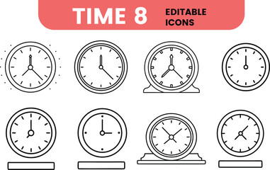 Fototapeta premium set of clocks