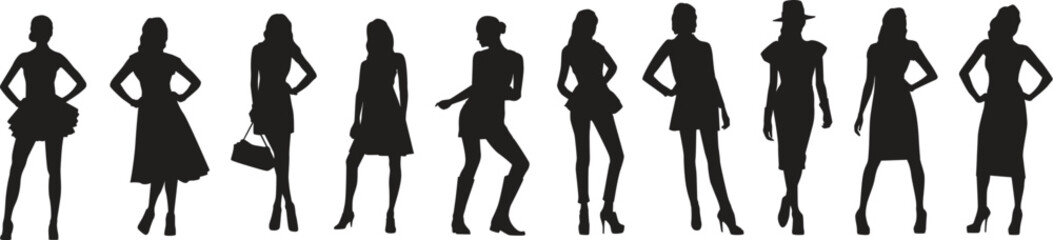 silhouette of a hot girls