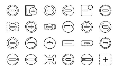 Bundle Minus Icon For Ui Centered Flat 