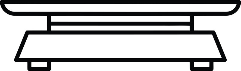 Precise Measurement: A simple line drawing of a scale, embodying accuracy and balance, is presented. 