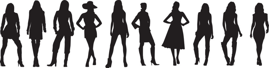 hand drawn vector illustration of a set of pencils