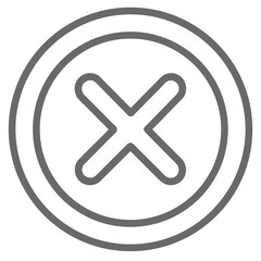 cross mark button