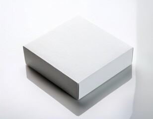 white box on white background