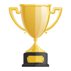Simple Gold Trophy Award Victory Icon