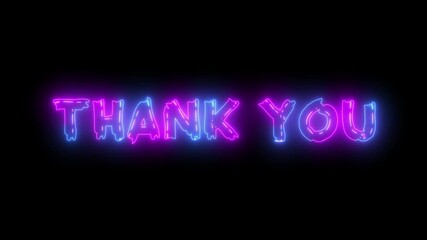 thanks for watching animation for tiktok videos content with black background ,High-quality 4K footage Perfect as a professional and friendly video