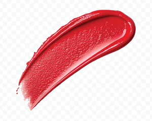 realistic 3d smooth glossy lipstick or paint swatch smear smudge in different color style isolated on white background	