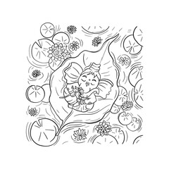 Ganesh Chaturthi, Happy Ganesh Chaturthi, Lord Ganpati on Ganesh Chaturthi background. abstract vector illustration design background