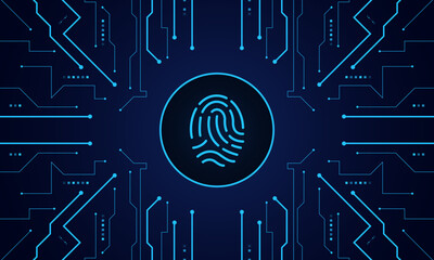 scan fingerprint, Cyber security and password control through fingerprints, access with biometrics identification	
