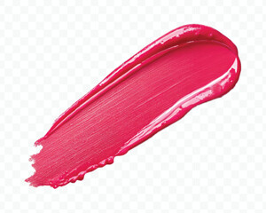 realistic 3d smooth glossy lipstick or paint swatch smear smudge in different color style isolated on white background	