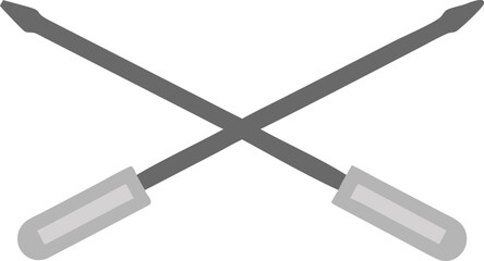 two crossed swords weapon vector