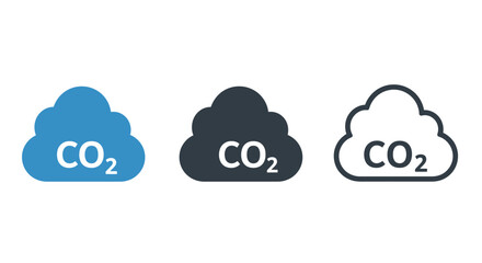 Carbon Dioxide Emissions Icons