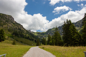 A picturesque view capturing the essence of the alpine experience at the Seealpe mid-station of the...