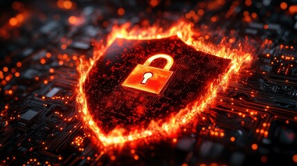 Burning shield on circuit board