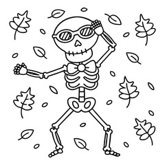Spooky Pals – Cute and Easy Halloween Coloring Pages for Kids and Adults | Fun Bold Line Halloween Clipart | Ghost, Pumpkin, Witch, Bat Illustrations in Vector and Printable Format
