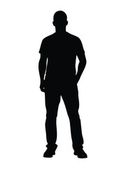 Man standing silhouette