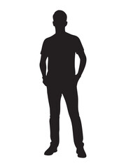 Man standing silhouette